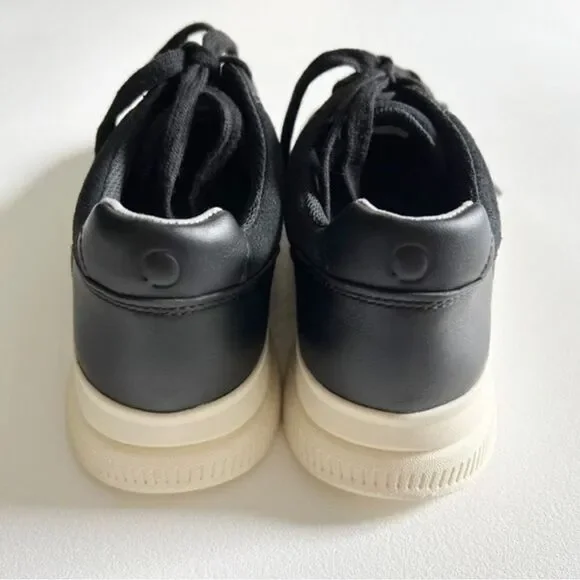 EVERLANE O By Everlane The Leather Trainer Sneaker Women Shoes Black Sz7 - Picture 8 of 12